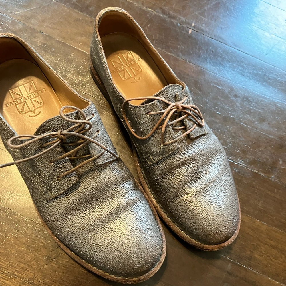 Pantanetti Leather Loafers Made in Italy Size 8